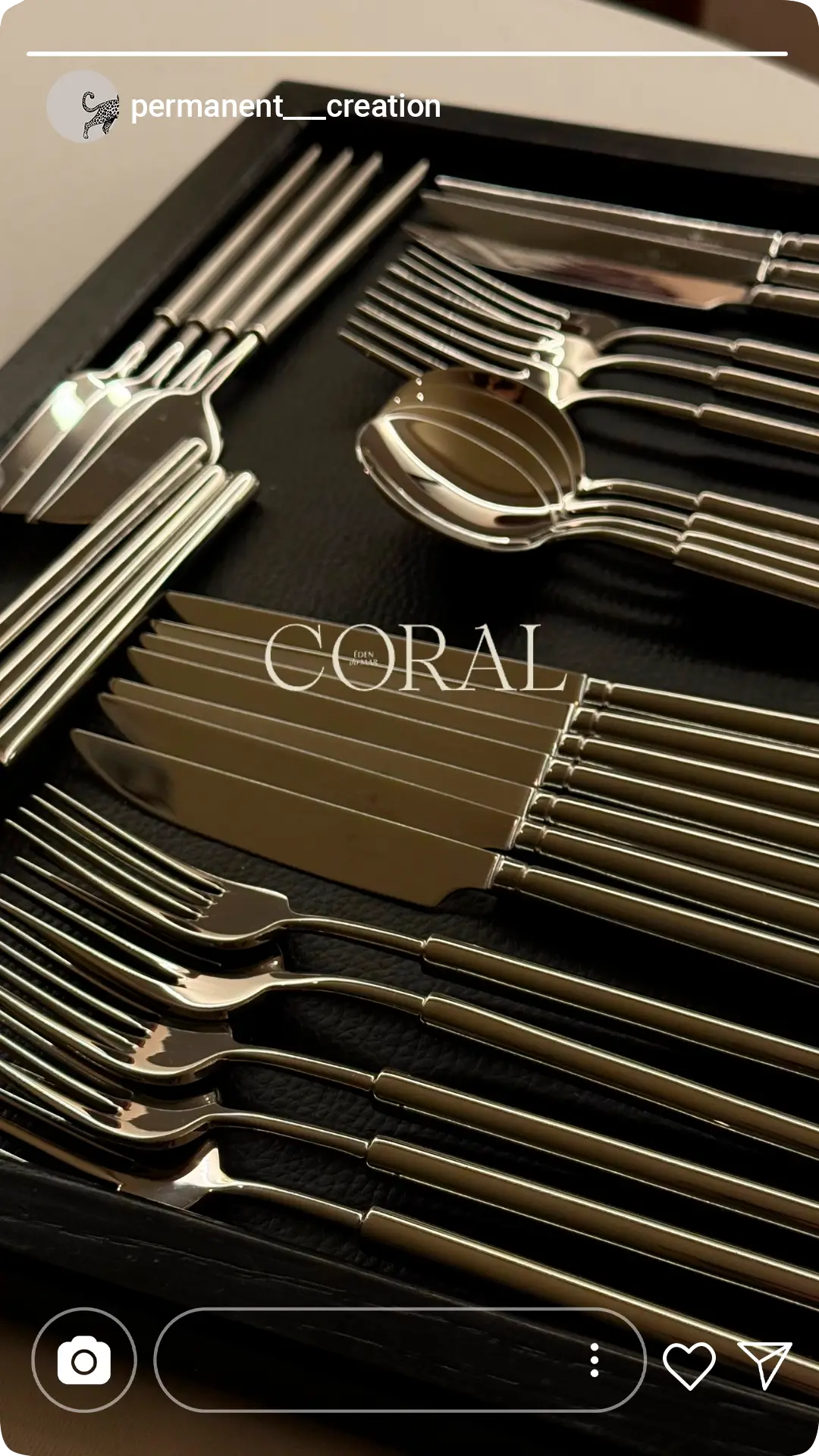 Coral, Edén do Mar Instagram story 2