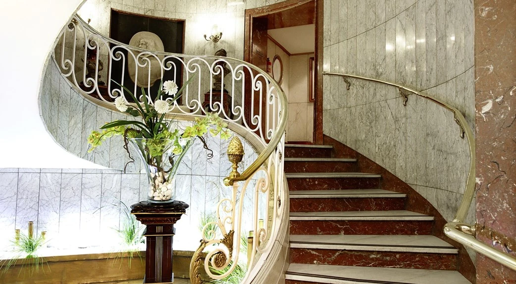 Staircase with plants and railing, BLESS Madrid